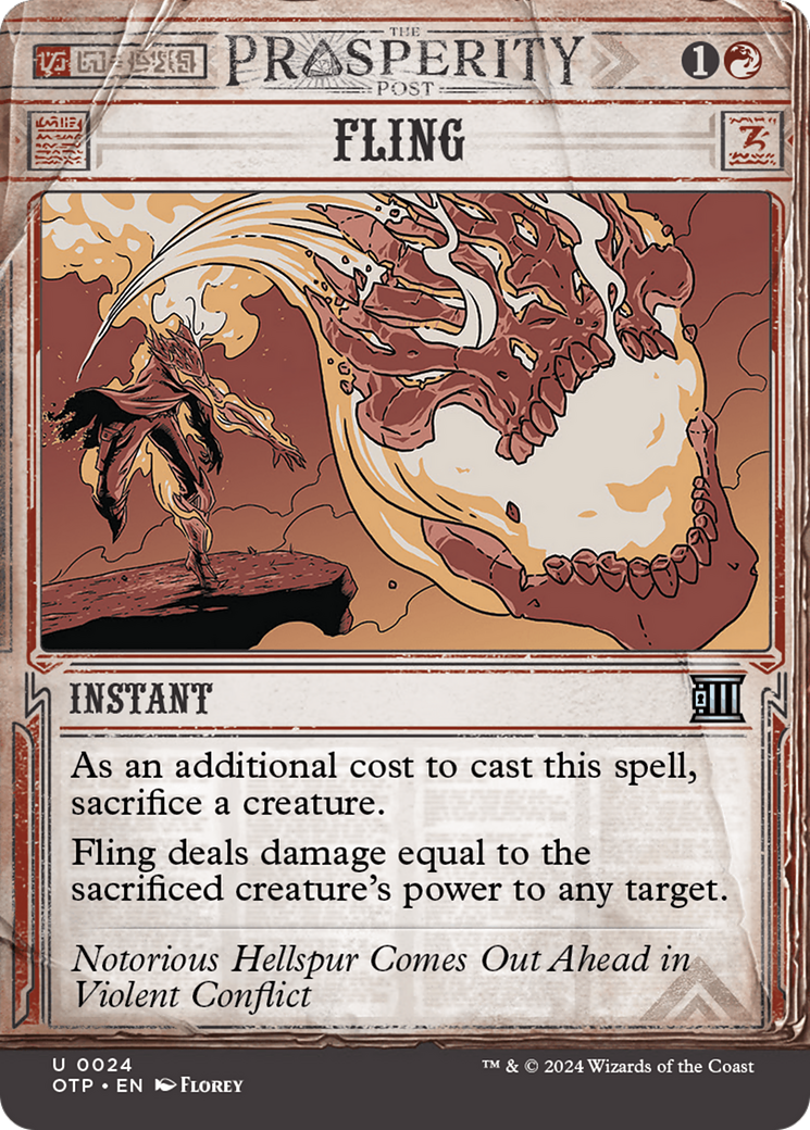 Fling [Outlaws of Thunder Junction: Breaking News] Foil
