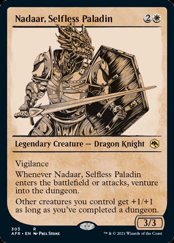 Nadaar, Selfless Paladin (Showcase) [Dungeons & Dragons: Adventures in the Forgotten Realms] Foil