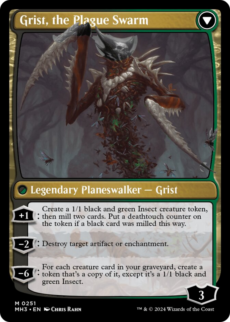 Grist, Voracious Larva // Grist, the Plague Swarm [Modern Horizons 3] Foil
