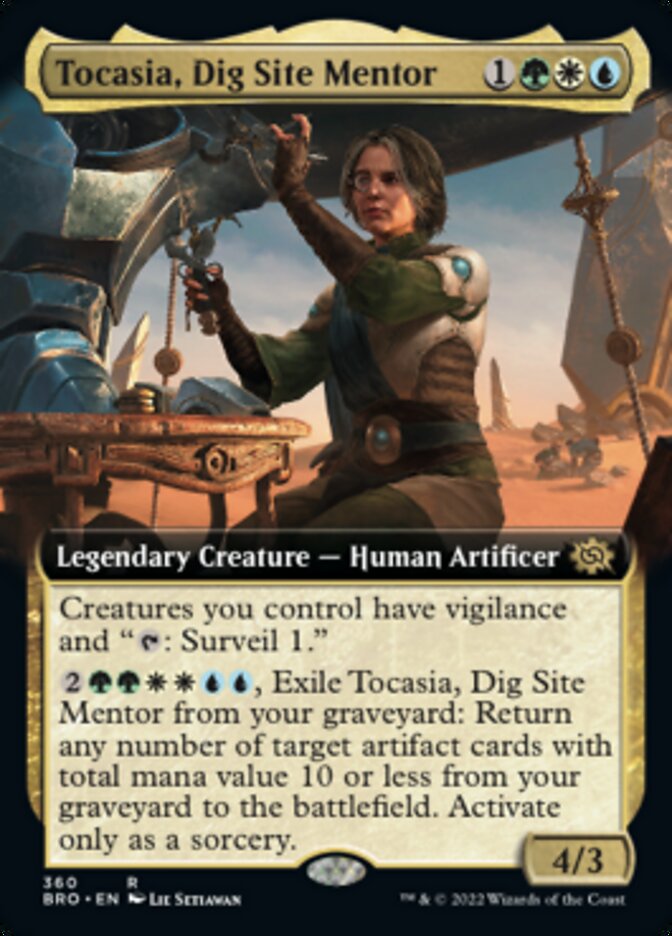 Tocasia, Dig Site Mentor (Extended Art) [The Brothers' War] Foil