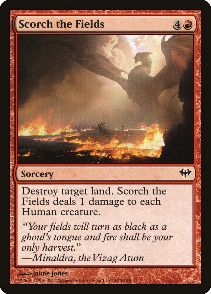 Scorch the Fields [Dark Ascension] Foil