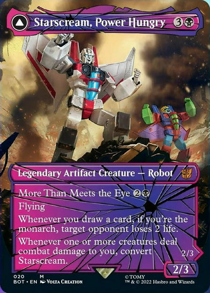 Starscream, Power Hungry // Starscream, Seeker Leader (Shattered Glass) [Transformers] Foil