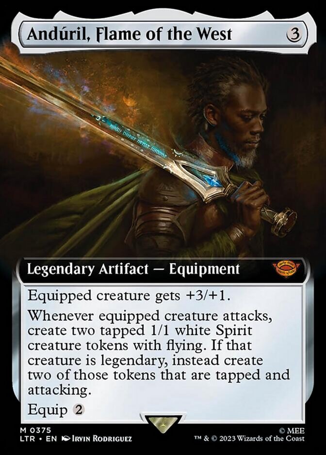 Anduril, Flame of the West (Extended Art) [The Lord of the Rings: Tales of Middle-Earth] Foil