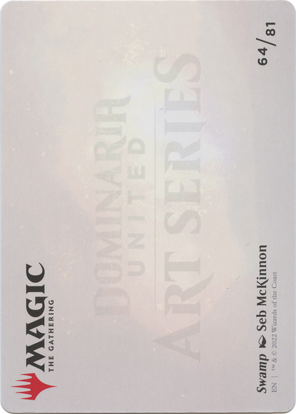 Swamp // Swamp  [Dominaria United Art Series] (Borderless) Foil