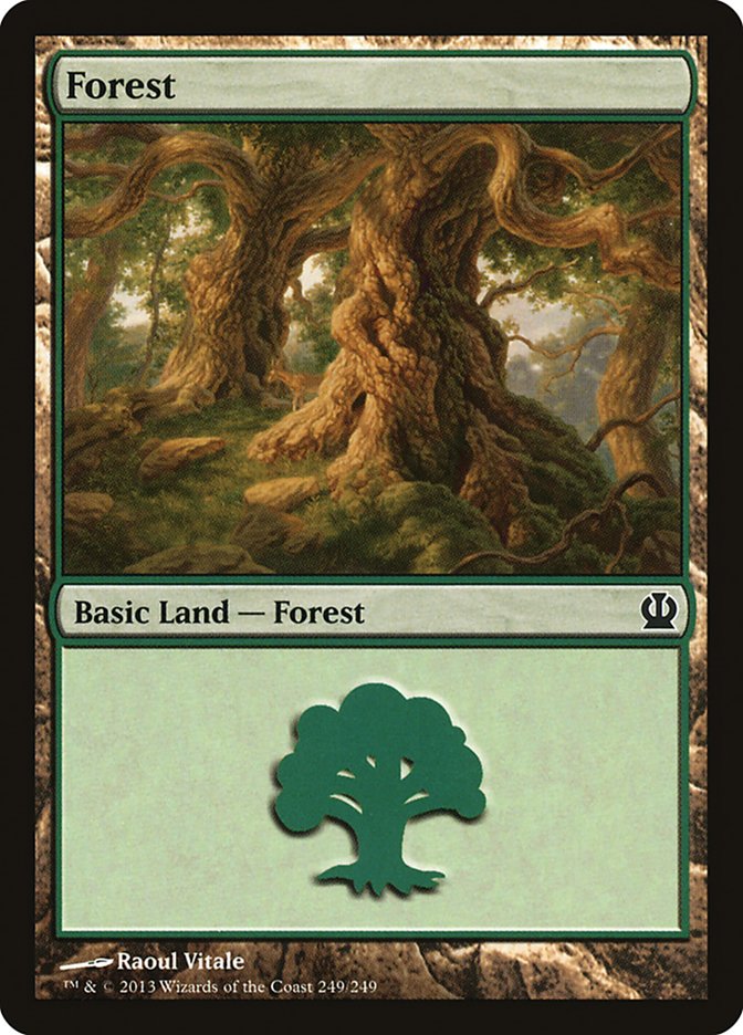 Forest (249) [Theros] Foil