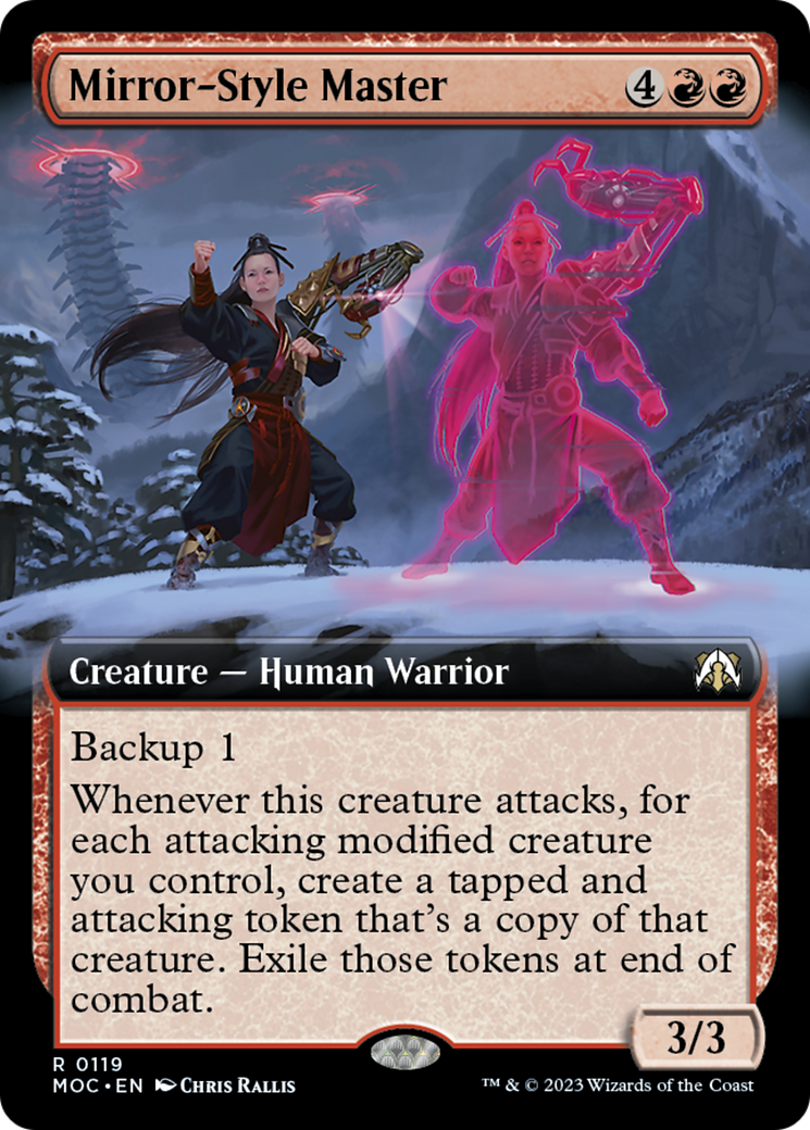 Mirror-Style Master (Extended Art) [March of the Machine Commander] Foil