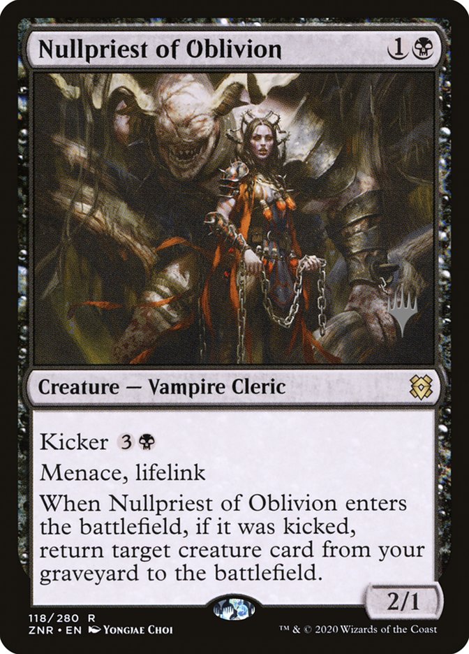 Nullpriest of Oblivion (Promo Pack) [Zendikar Rising Promos] Foil