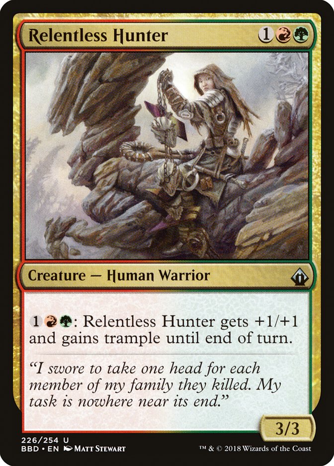 Relentless Hunter [Battlebond] Foil