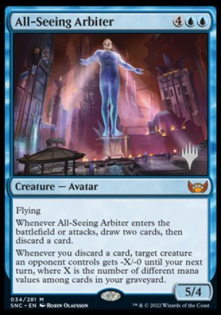 All-Seeing Arbiter (Promo Pack) [Streets of New Capenna Promos] Foil