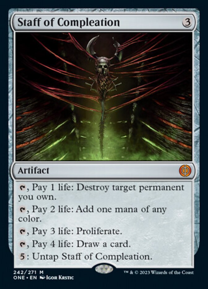 Staff of Compleation [Phyrexia: All Will Be One] Foil