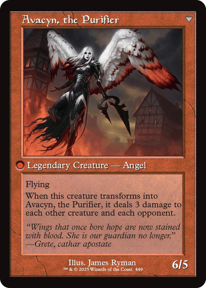 Archangel Avacyn // Avacyn, the Purifier (Retro Frame) [Innistrad Remastered] Foil