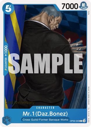 Mr.1(Daz.Bonez) (OP09-055) - [Emperors in the New World: 2nd Anniversary Tournament Cards]