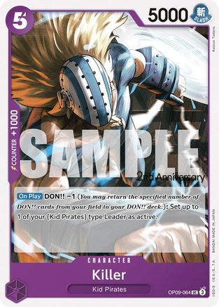 Killer (OP09-064) - [Emperors in the New World: 2nd Anniversary Tournament Cards]