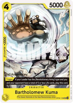 Bartholomew Kuma (OP09-108) - [Emperors in the New World: 2nd Anniversary Tournament Cards]
