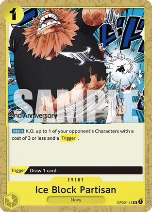 Ice Block Partisan (OP09-115) - [Emperors in the New World: 2nd Anniversary Tournament Cards]