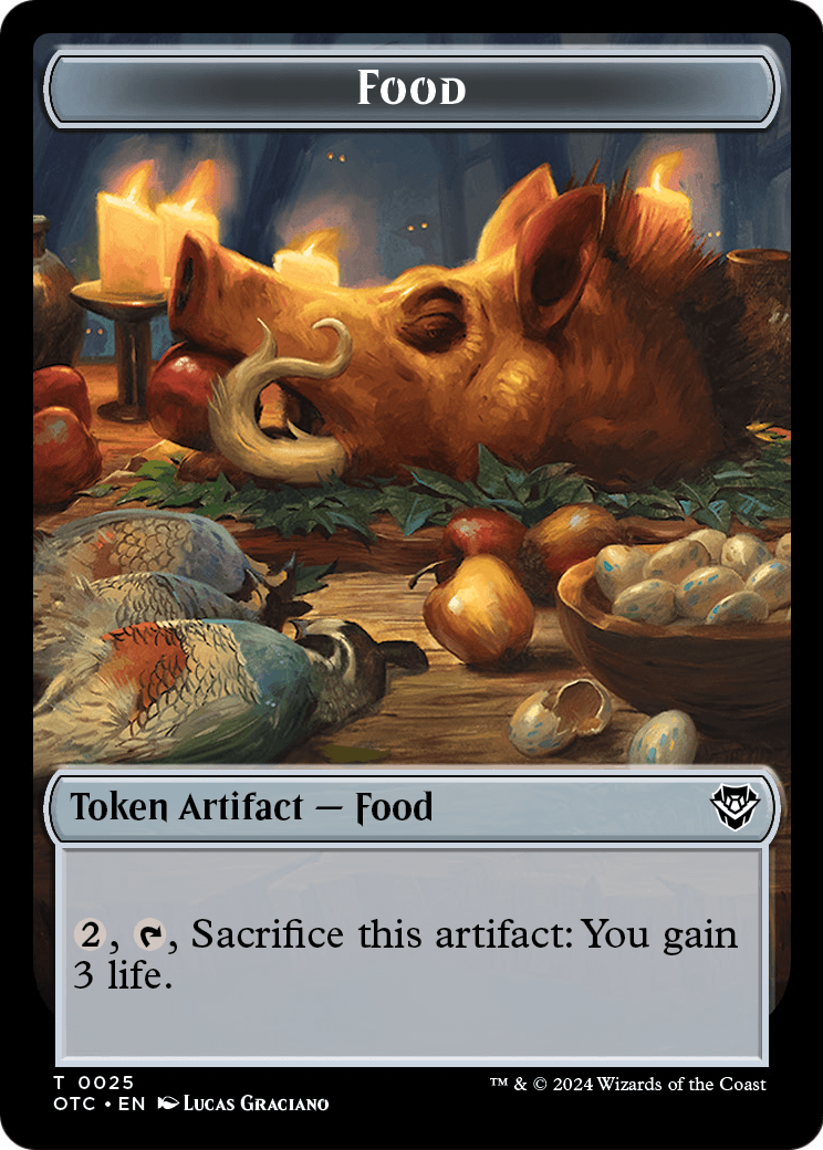 Food  [Outlaws of Thunder Junction Commander Tokens] Foil