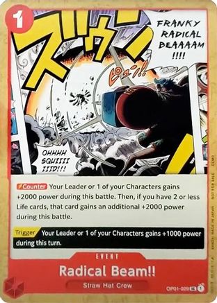 Radical Beam!! (OP01-029) - [One Piece Demo Deck Cards]