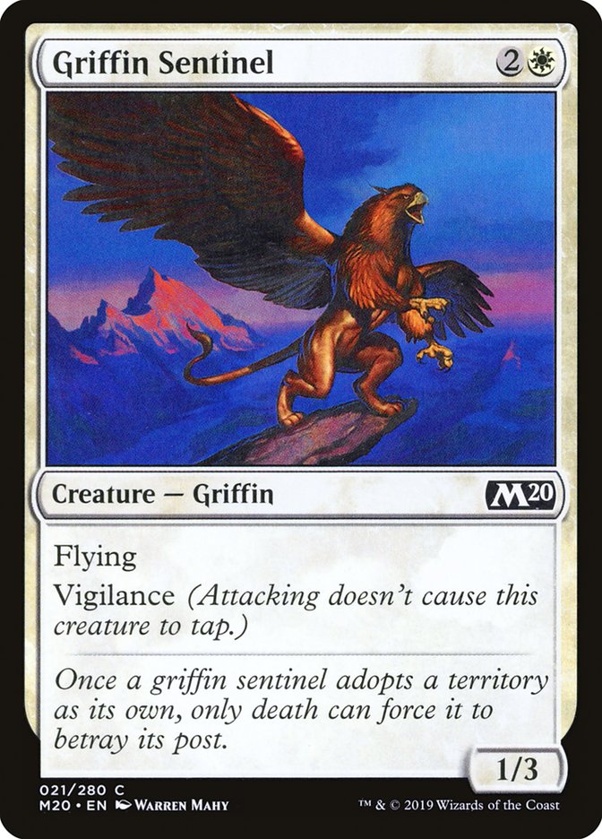 Griffin Sentinel [Core Set 2020] Foil