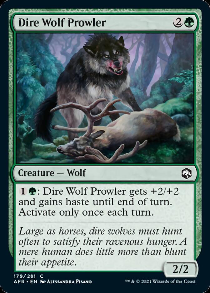 Dire Wolf Prowler [Dungeons & Dragons: Adventures in the Forgotten Realms] Foil -1