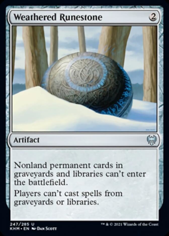 Weathered Runestone [Kaldheim] Foil
