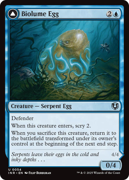 Biolume Egg // Biolume Serpent [Innistrad Remastered] Foil