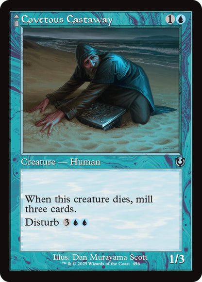 Covetous Castaway // Ghostly Castigator (Retro Frame) [Innistrad Remastered] Foil
