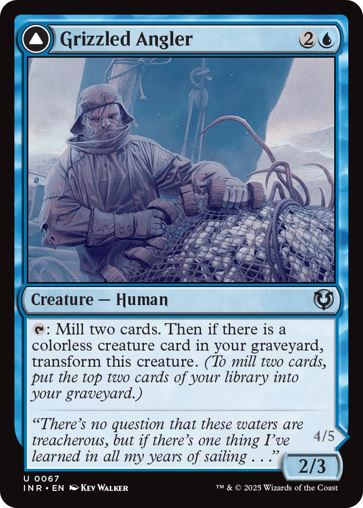 Grizzled Angler // Grisly Anglerfish [Innistrad Remastered] Foil