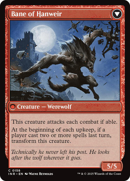 Hanweir Watchkeep // Bane of Hanweir [Innistrad Remastered] Foil
