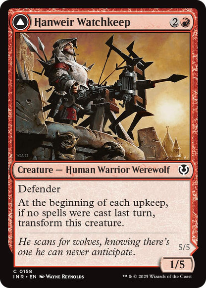 Hanweir Watchkeep // Bane of Hanweir [Innistrad Remastered] Foil