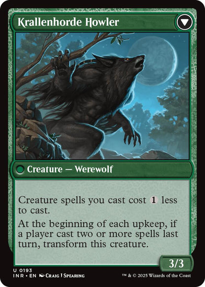 Duskwatch Recruiter // Krallenhorde Howler [Innistrad Remastered] Foil