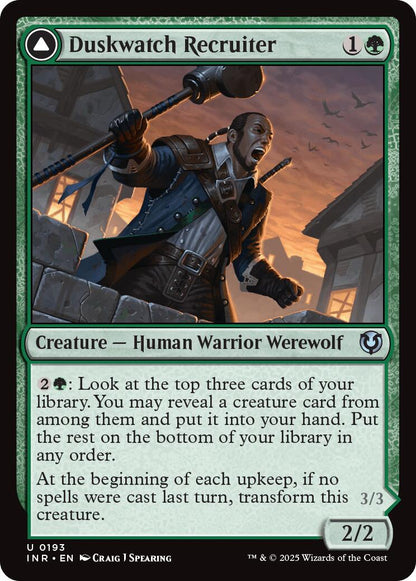 Duskwatch Recruiter // Krallenhorde Howler [Innistrad Remastered] Foil