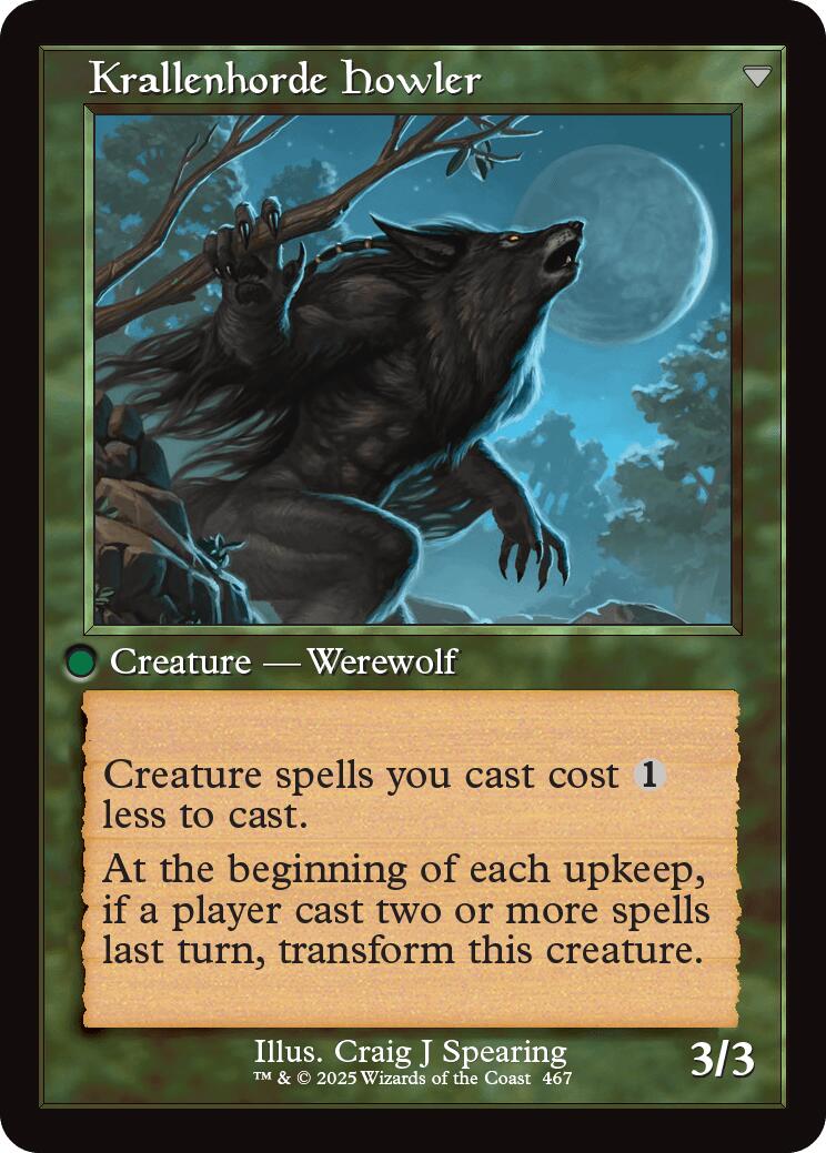 Duskwatch Recruiter // Krallenhorde Howler (Retro Frame) [Innistrad Remastered] Foil