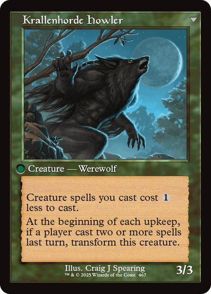 Duskwatch Recruiter // Krallenhorde Howler (Retro Frame) [Innistrad Remastered] Foil