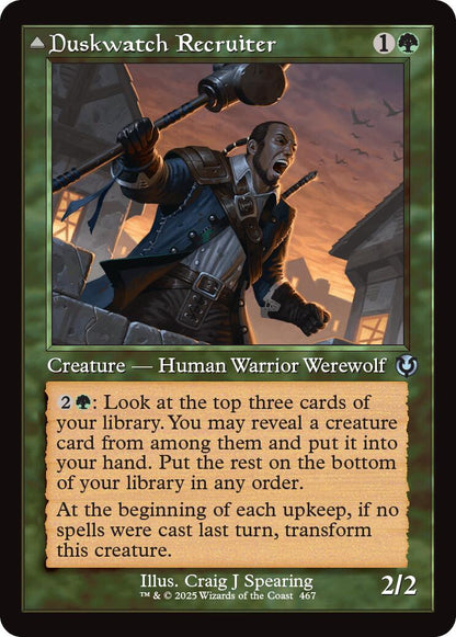 Duskwatch Recruiter // Krallenhorde Howler (Retro Frame) [Innistrad Remastered] Foil
