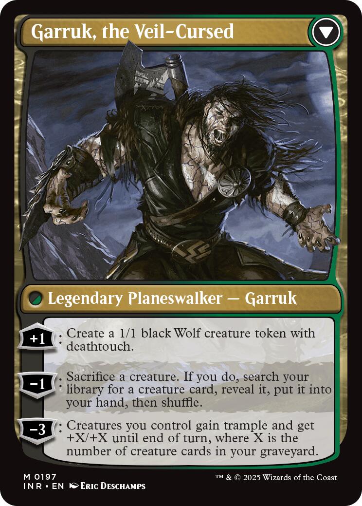 Garruk Relentless // Garruk, the Veil-Cursed [Innistrad Remastered] Foil