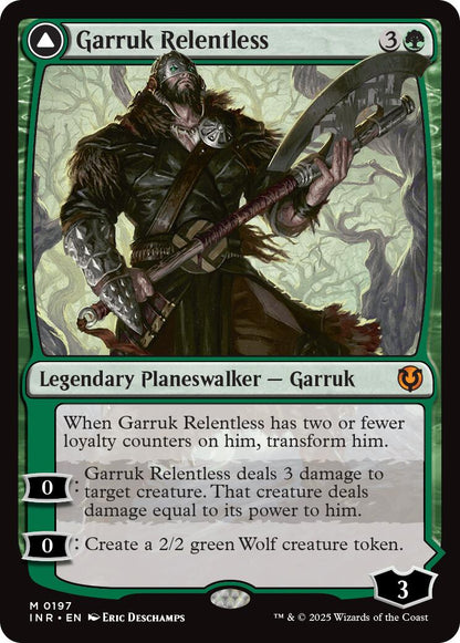 Garruk Relentless // Garruk, the Veil-Cursed [Innistrad Remastered] Foil