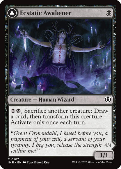 Ecstatic Awakener // Awoken Demon [Innistrad Remastered] Foil