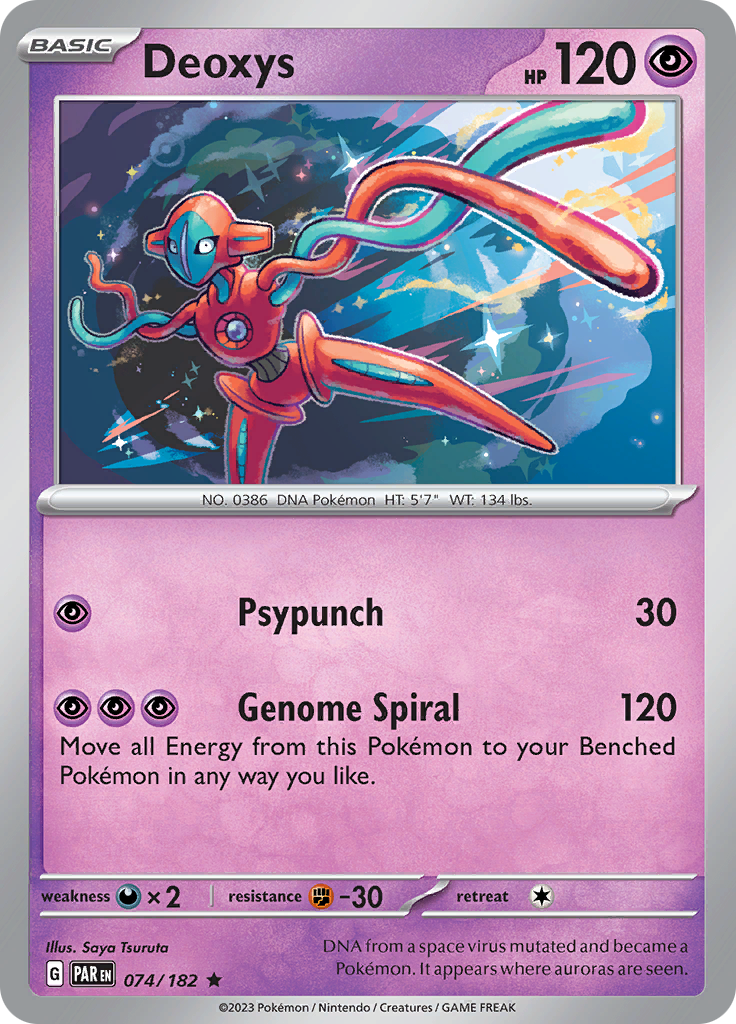 Deoxys (074/182) [Scarlet & Violet: Paradox Rift] Reverse Holofoil