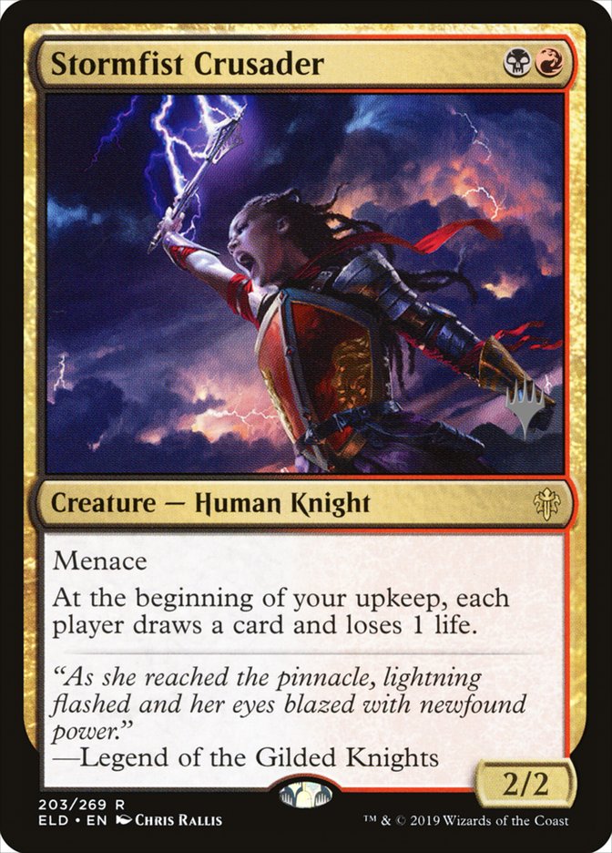 Stormfist Crusader (Promo Pack) [Throne of Eldraine Promos] Foil