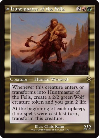 Huntmaster of the Fells // Ravager of the Fells (Retro Frame) [Innistrad Remastered] Foil