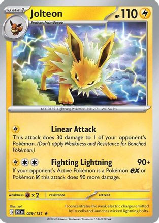 Jolteon (029/131) [Scarlet & Violet: Prismatic Evolutions] Reverse Holofoil