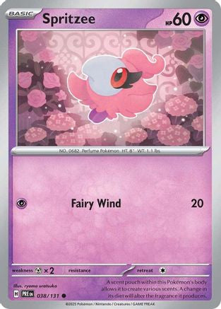 Spritzee (038/131) [Scarlet & Violet: Prismatic Evolutions] Reverse Holofoil