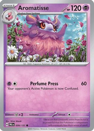 Aromatisse (039/131) [Scarlet & Violet: Prismatic Evolutions] Reverse Holofoil