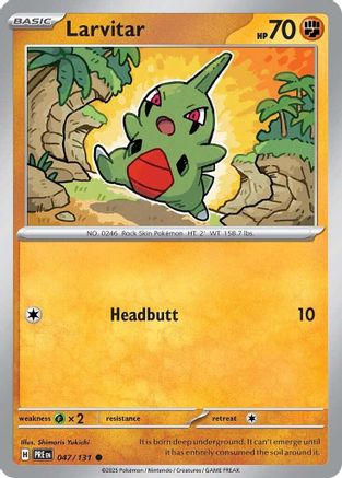 Larvitar (047/131) [Scarlet & Violet: Prismatic Evolutions] Reverse Holofoil