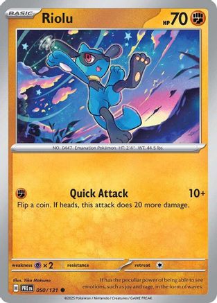 Riolu (050/131) [Scarlet & Violet: Prismatic Evolutions] Reverse Holofoil