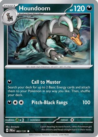 Houndoom (063/131) [Scarlet & Violet: Prismatic Evolutions] Reverse Holofoil