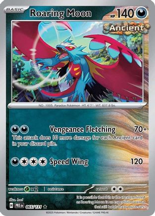 Roaring Moon (065/131) [Scarlet & Violet: Prismatic Evolutions] Reverse Holofoil