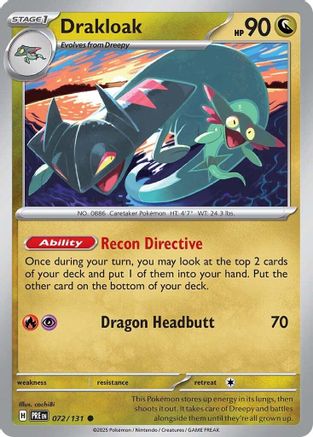 Drakloak (072/131) [Scarlet & Violet: Prismatic Evolutions] Reverse Holofoil
