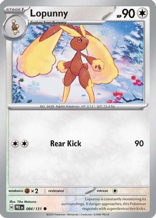 Lopunny (084/131) [Scarlet & Violet: Prismatic Evolutions] Reverse Holofoil