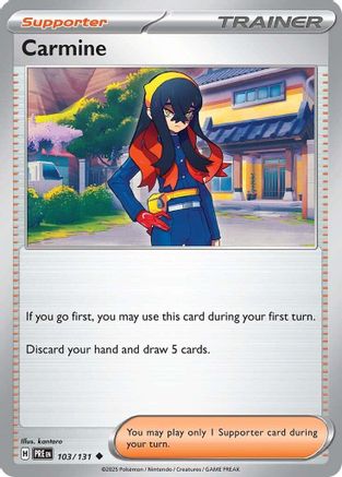Carmine (103/131) [Scarlet & Violet: Prismatic Evolutions] Reverse Holofoil
